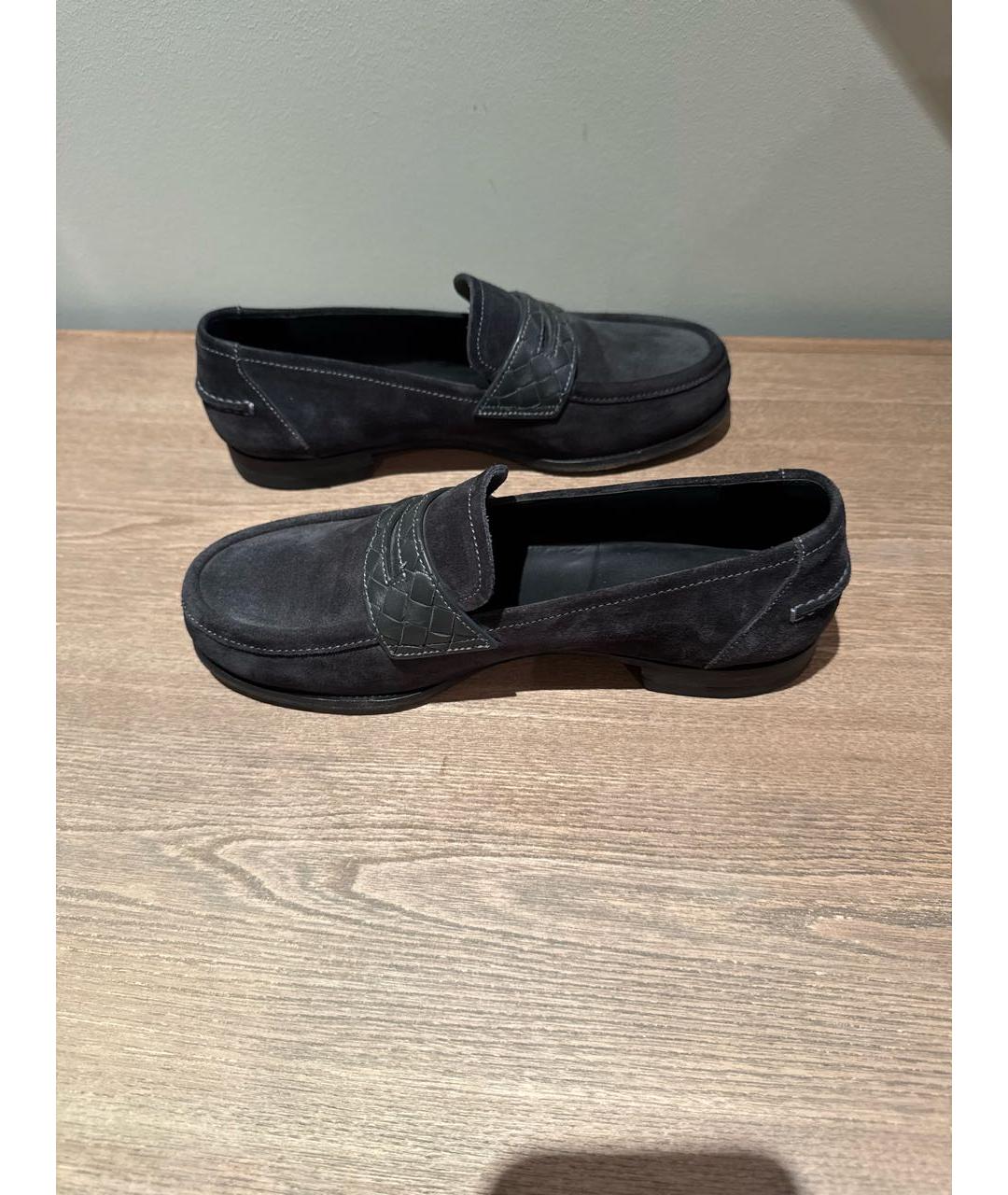 BOTTEGA VENETA Серые замшевые лоферы, фото 5