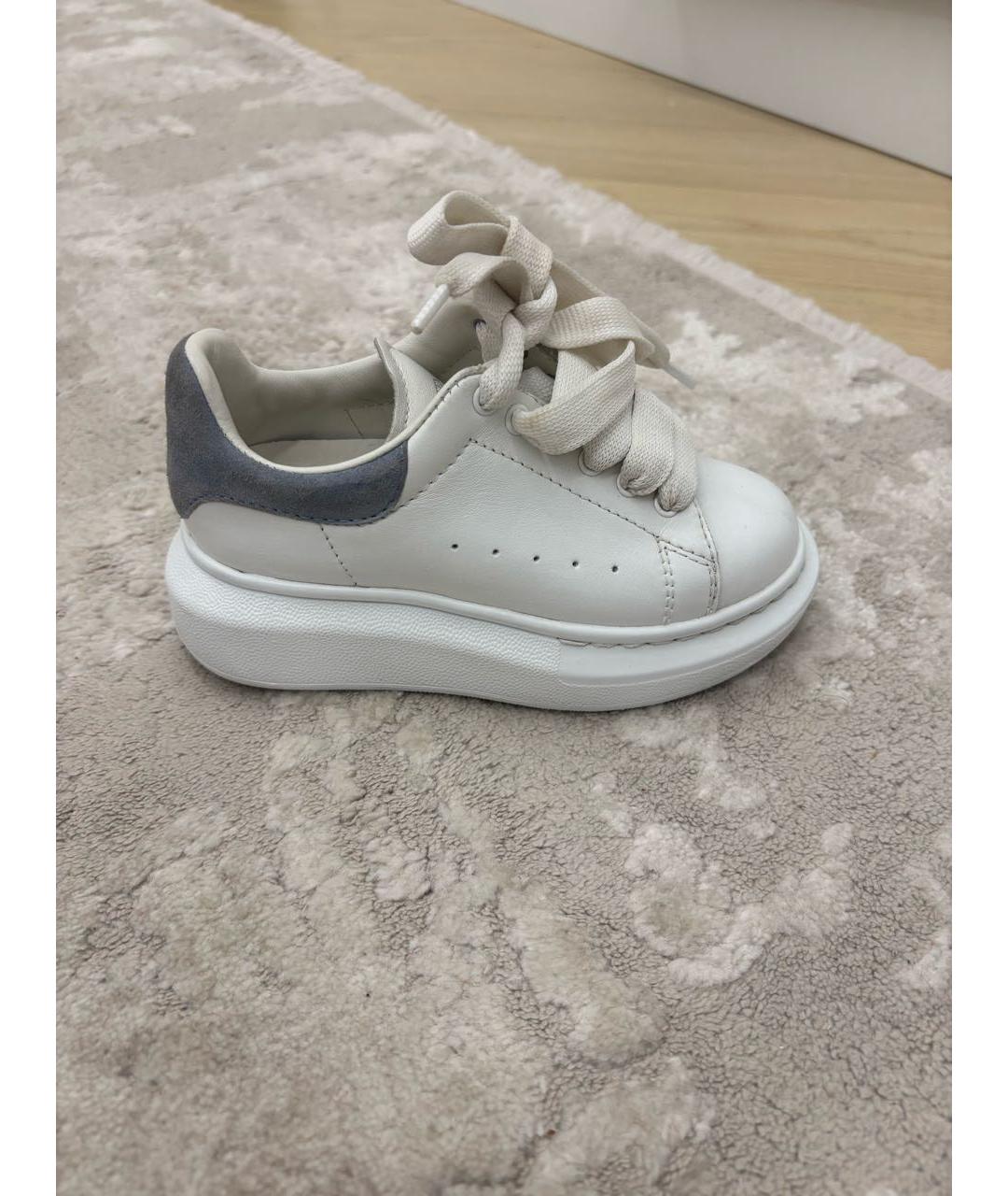 ALEXANDER MCQUEEN Белые кожаные кеды, фото 5