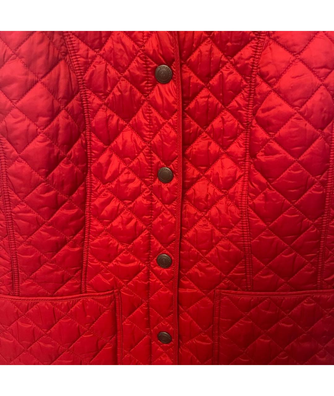 BURBERRY Красная полиэстеровая куртка, фото 5