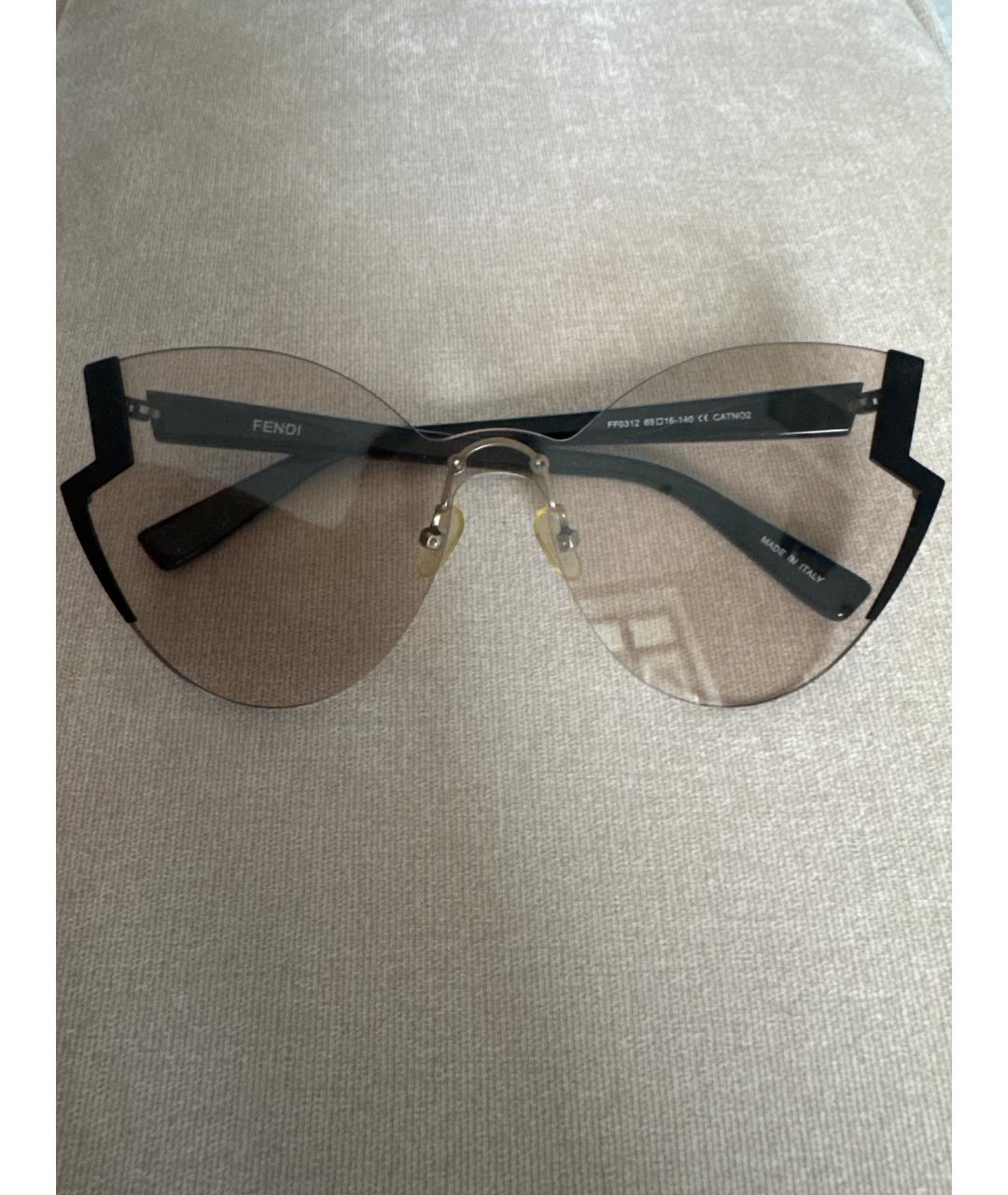 FENDI Пластиковые солнцезащитные очки, фото 5