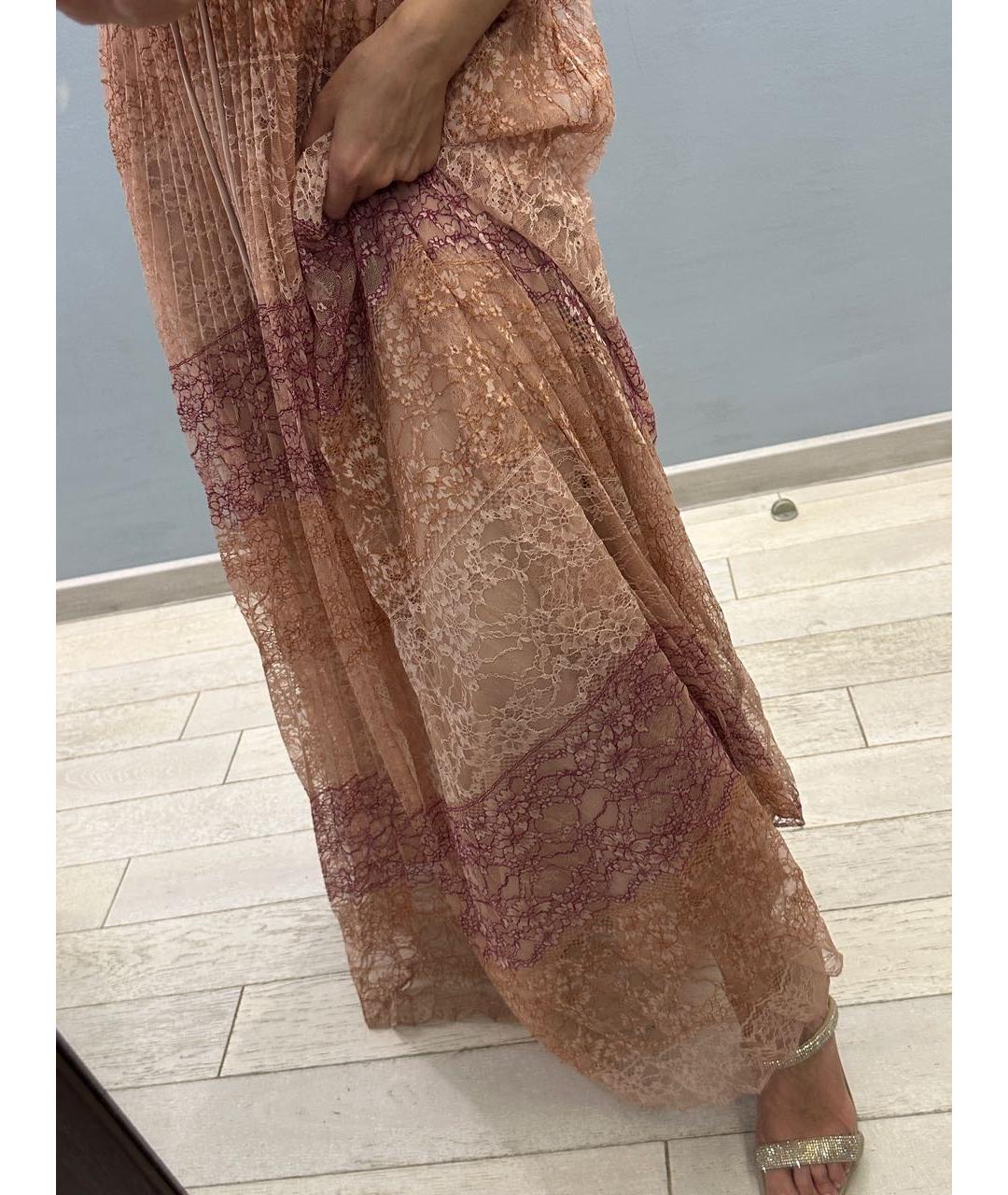 TWIN-SET Бежевое полиэстеровое платье, фото 8