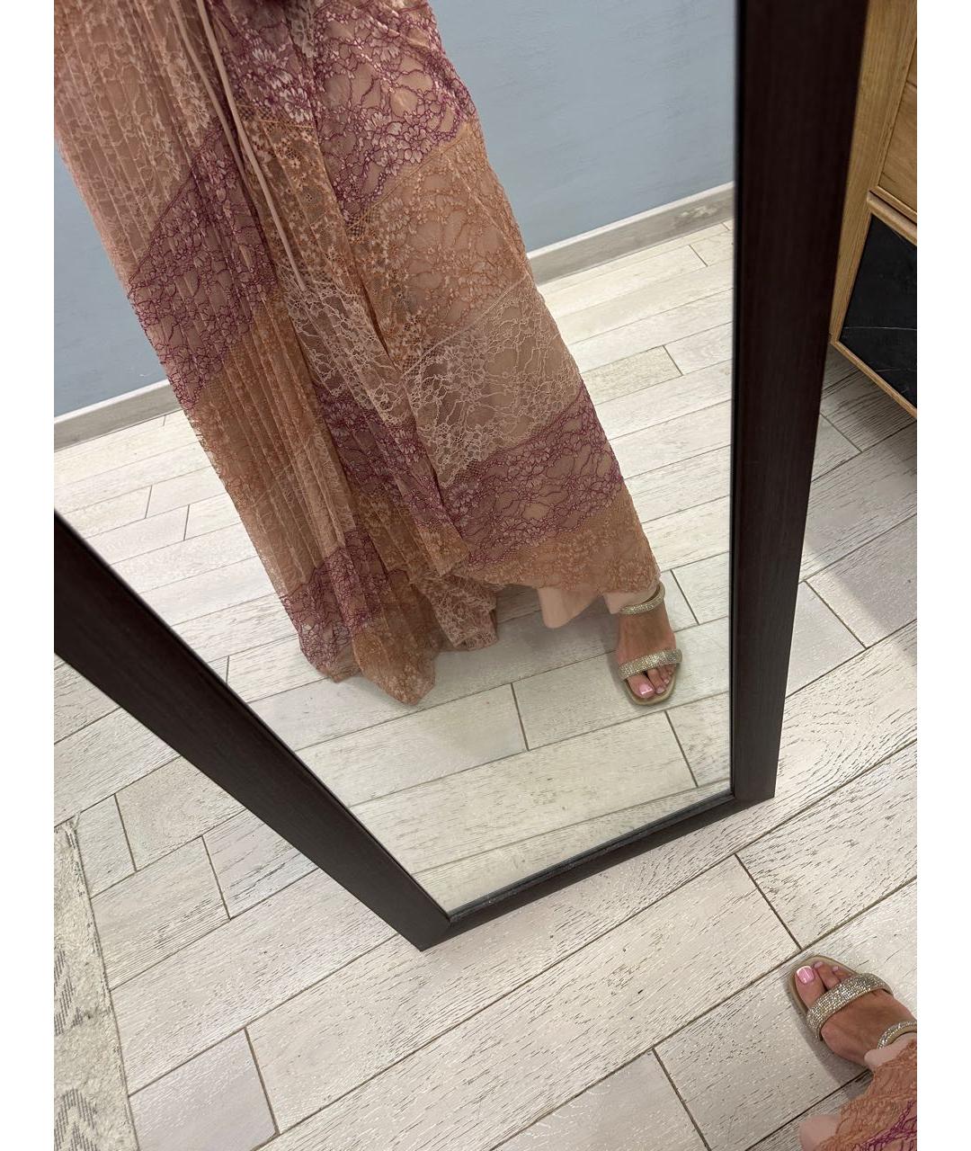 TWIN-SET Бежевое полиэстеровое платье, фото 7