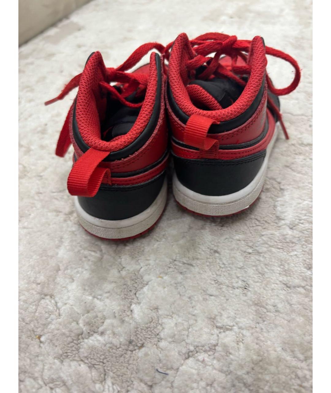 NIKE Красные кожаные кеды, фото 4