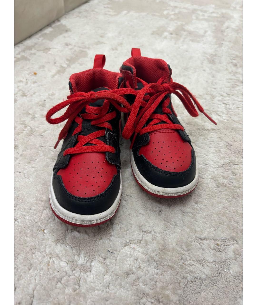 NIKE Красные кожаные кеды, фото 2