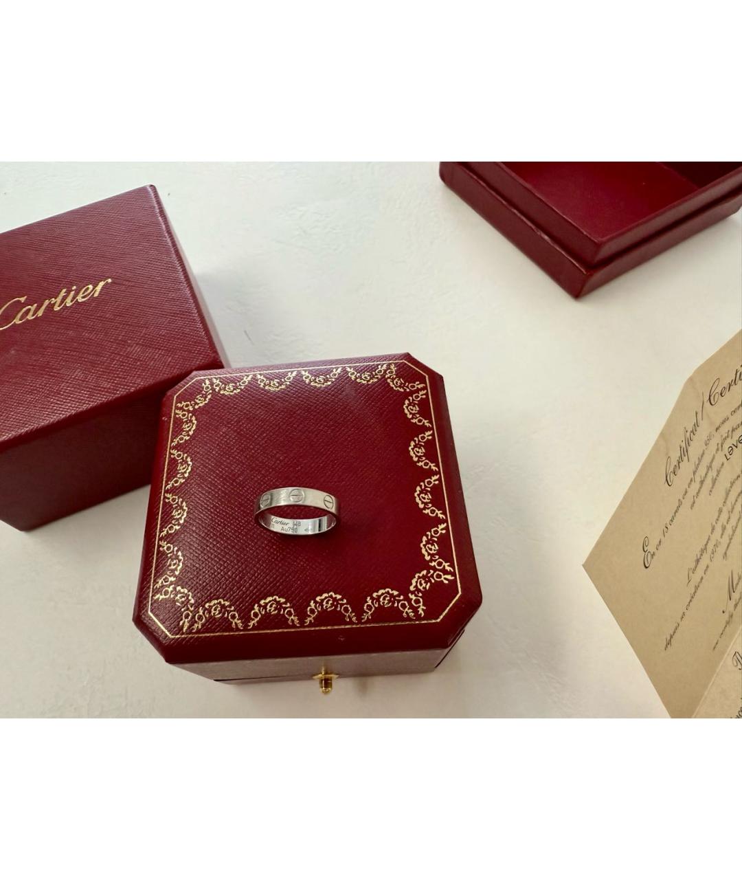 CARTIER Белое кольцо из белого золота, фото 6