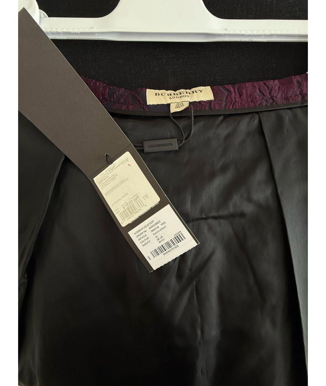 BURBERRY Фиолетовая юбка миди, фото 5