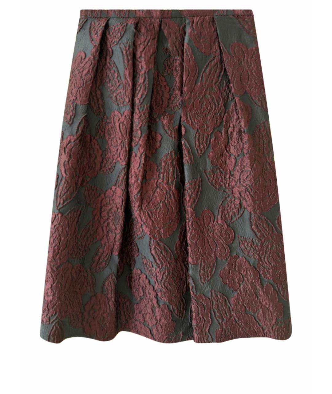 BURBERRY Фиолетовая юбка миди, фото 1