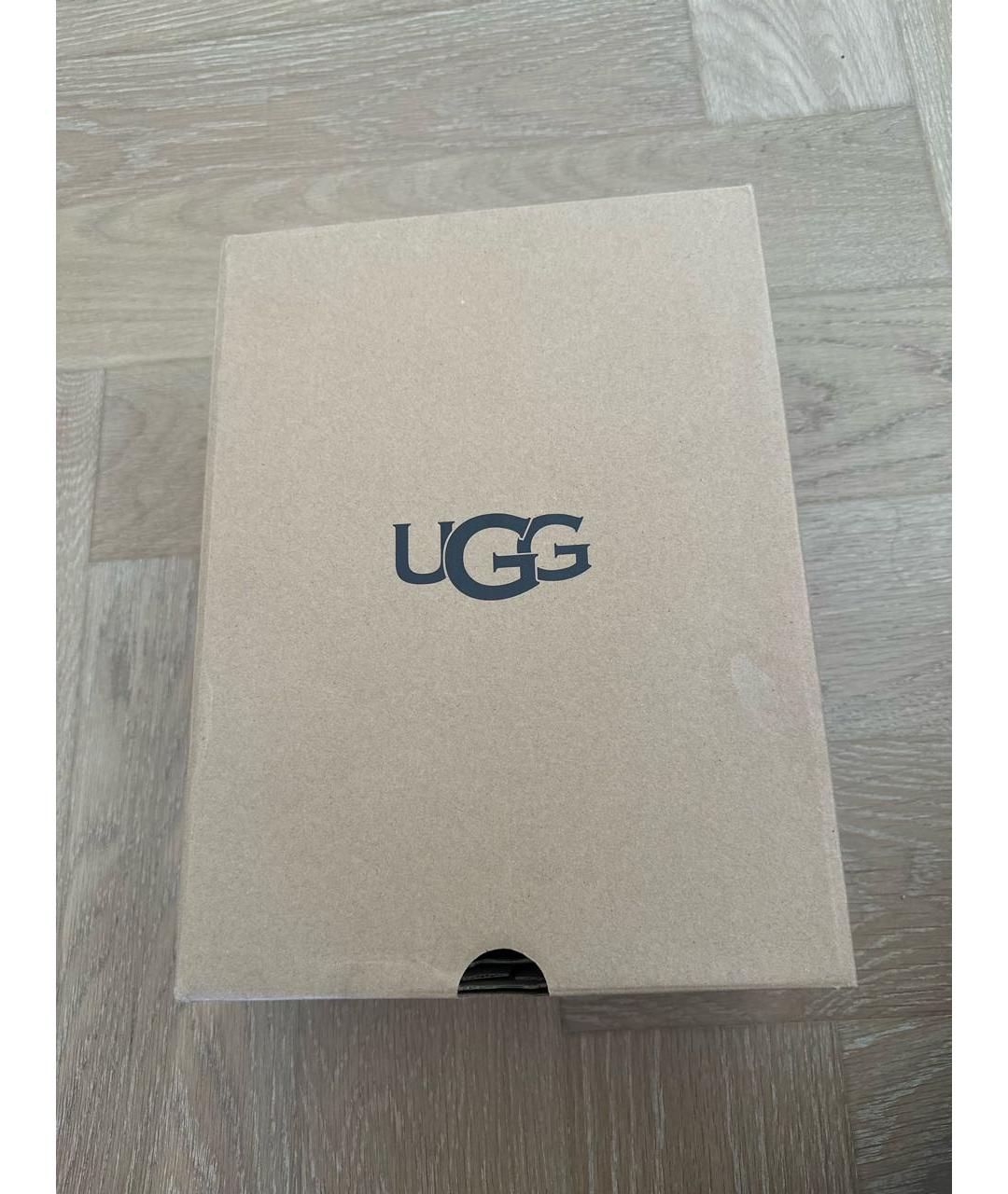 UGG AUSTRALIA Черные замшевые ботинки, фото 5