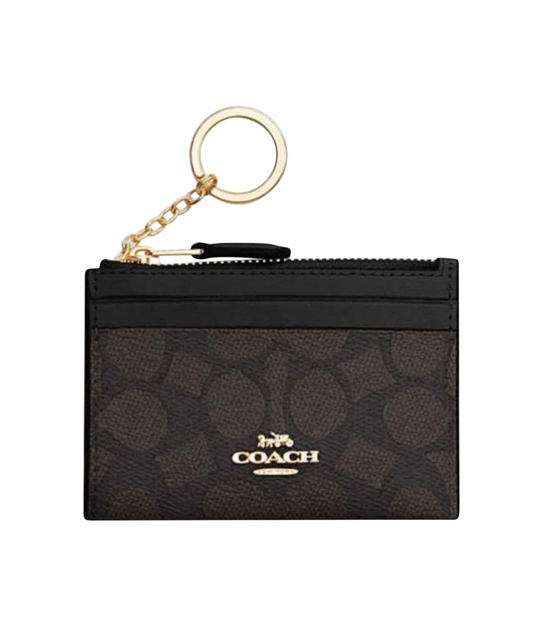 COACH Коричневый кардхолдер, фото 1