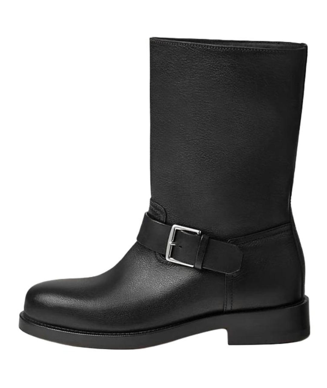 HERMES Черные сапоги, фото 2