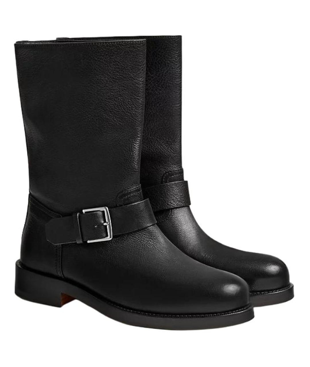 HERMES Черные сапоги, фото 3