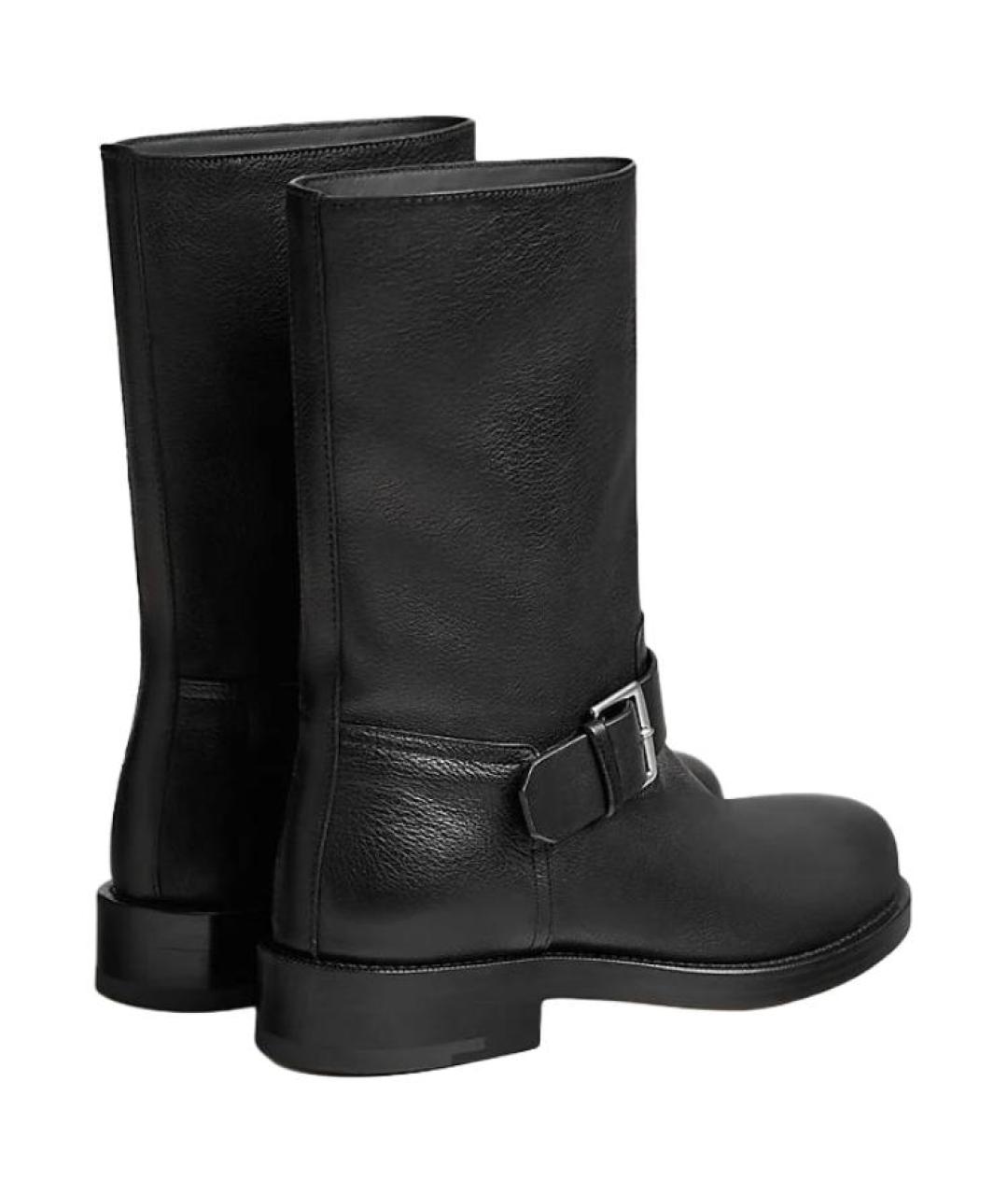 HERMES Черные сапоги, фото 4