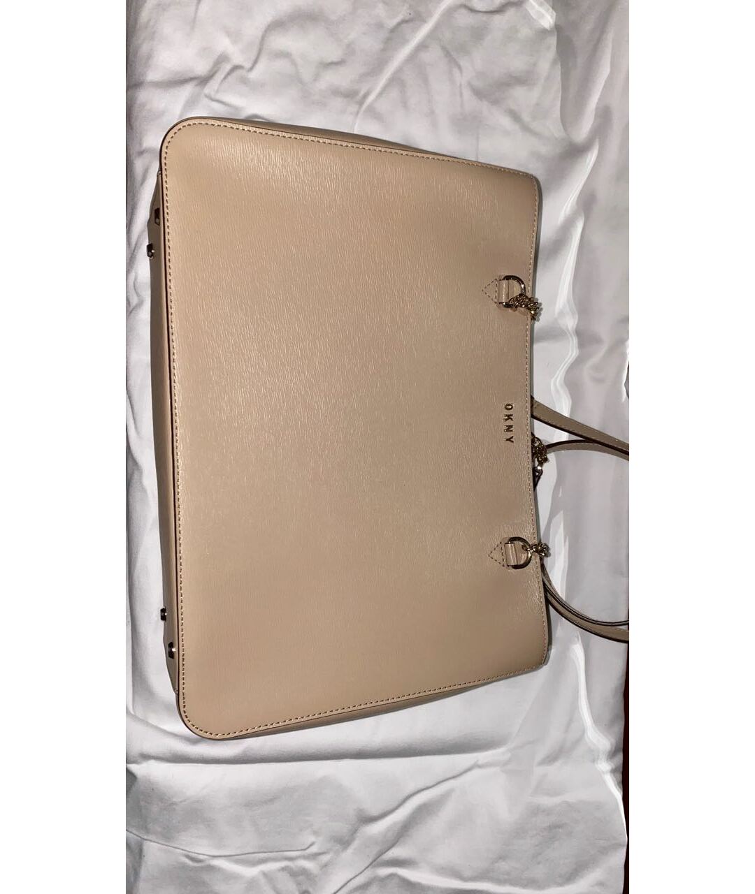 DKNY Бежевая сумка тоут из искусственной кожи, фото 8