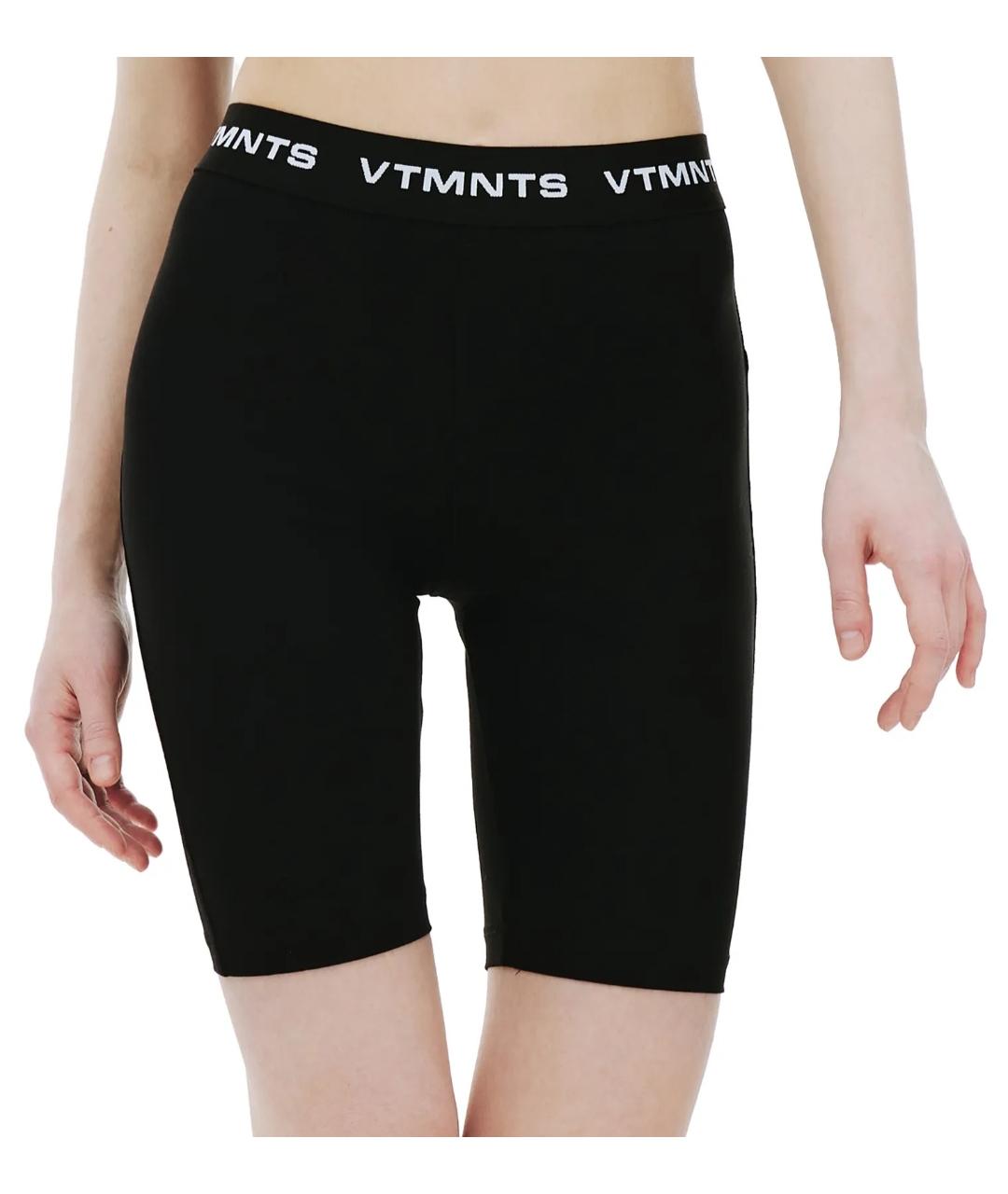 VETEMENTS Черные хлопковые шорты, фото 3