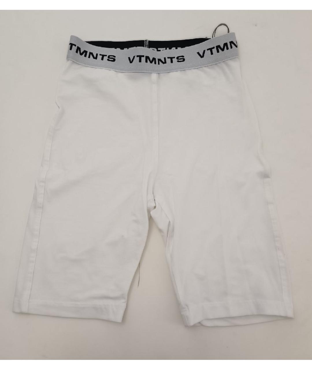 VETEMENTS Белые хлопковые шорты, фото 4