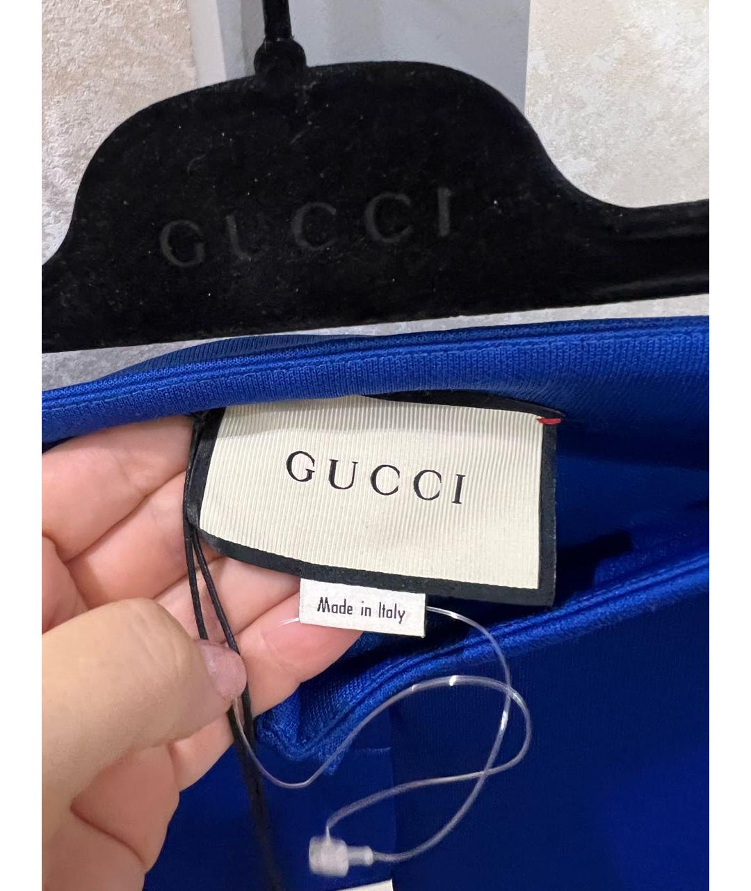 GUCCI Синие брюки узкие, фото 7