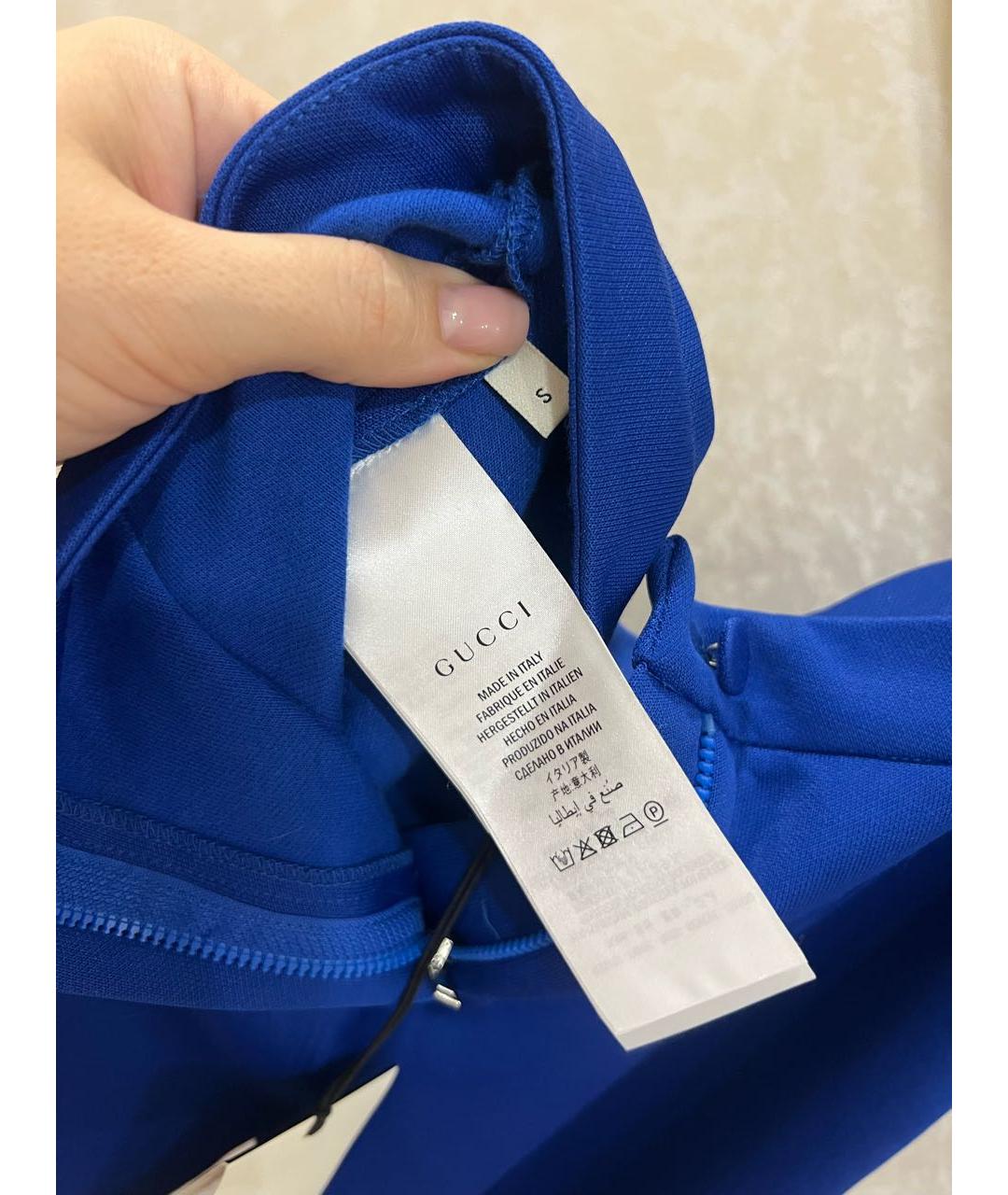 GUCCI Синие брюки узкие, фото 8