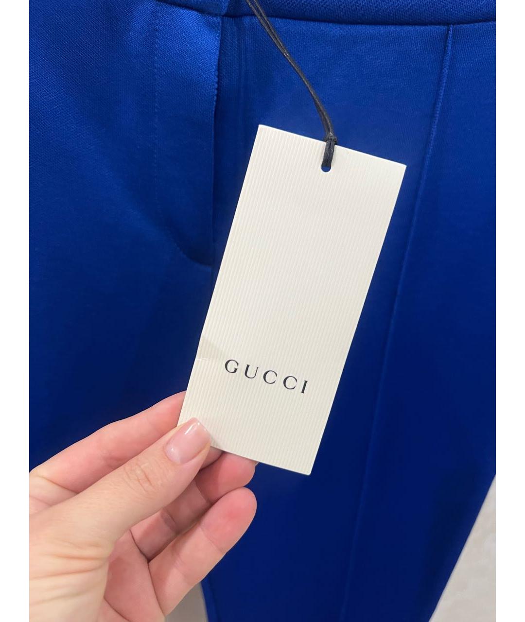 GUCCI Синие брюки узкие, фото 3