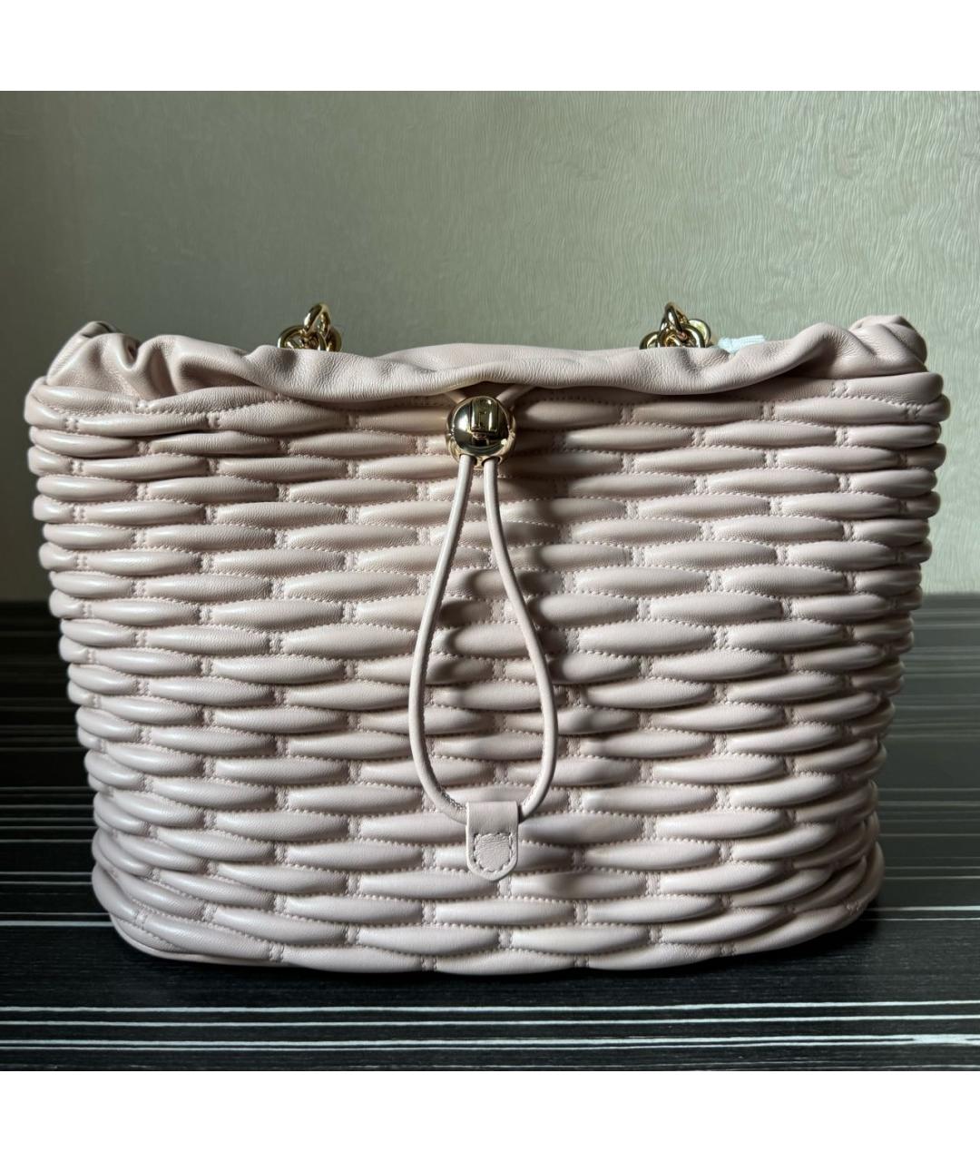 FURLA Розовая кожаная сумка тоут, фото 7