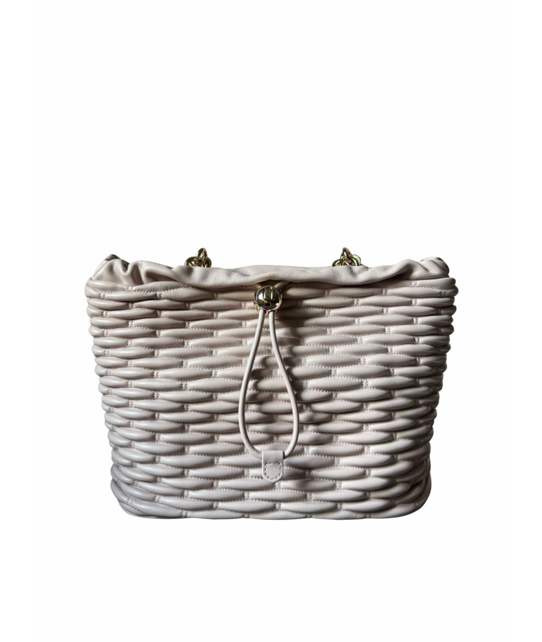 FURLA Розовая кожаная сумка тоут, фото 1