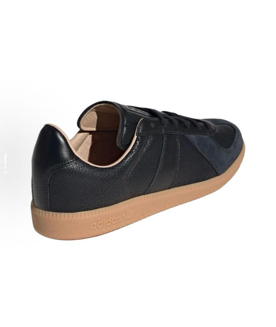 ADIDAS Черные кожаные кроссовки, фото 5