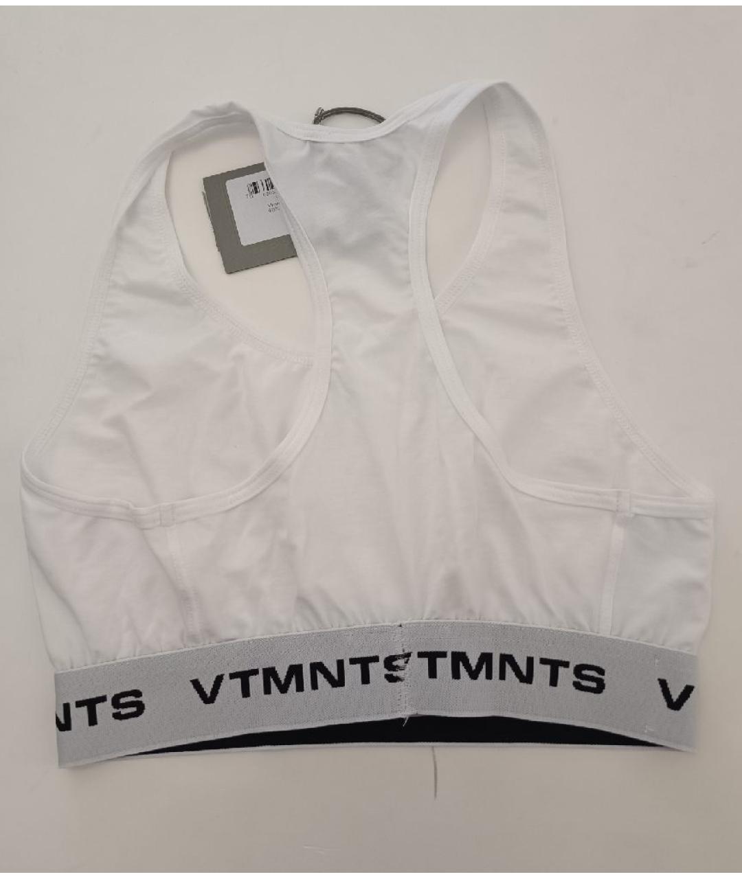 VETEMENTS Белая хлопковая майка, фото 2