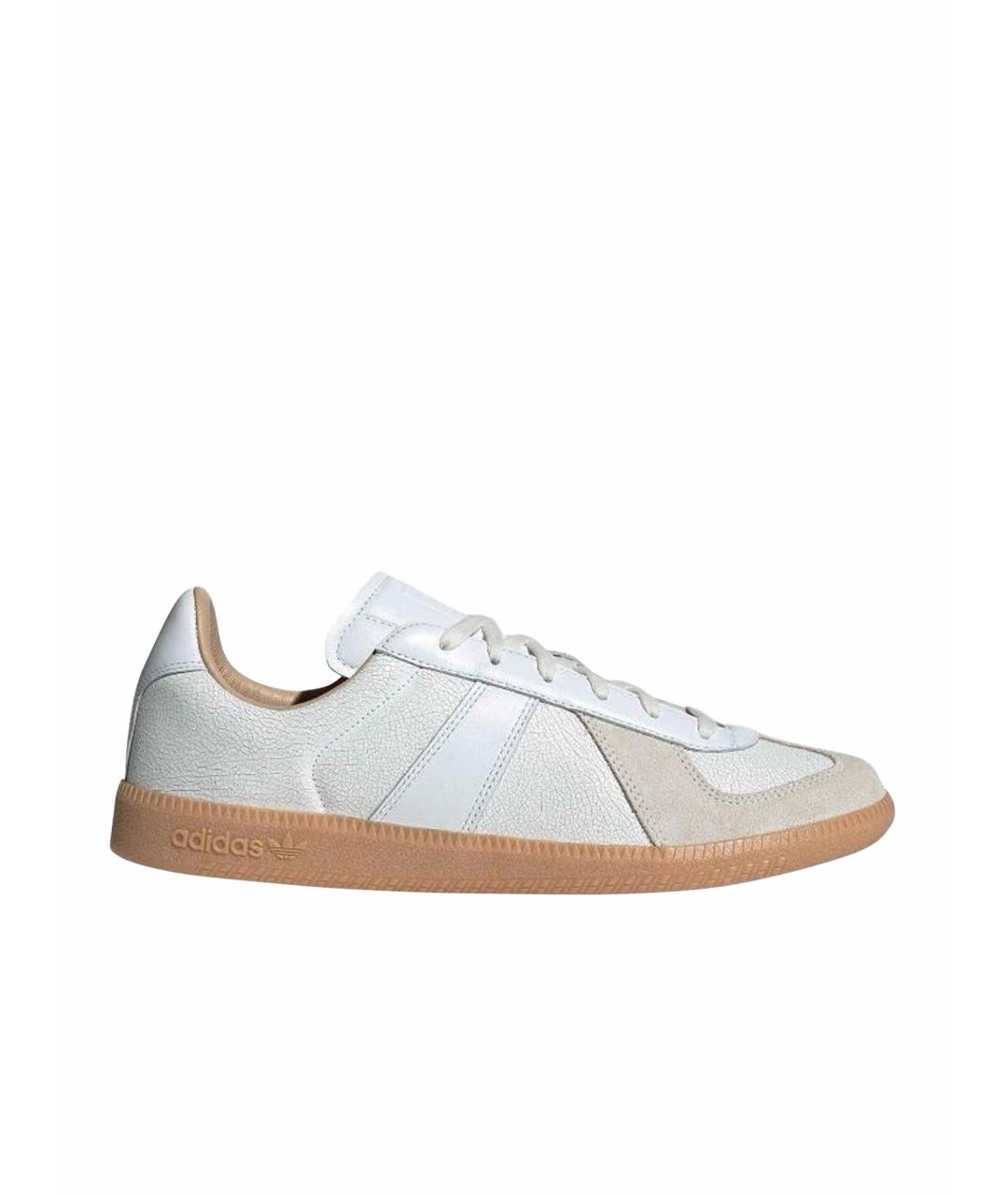 ADIDAS Белые кожаные кроссовки, фото 1