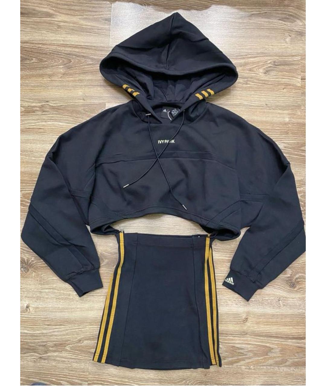 ADIDAS Черный хлопко-эластановый костюм с юбками, фото 5