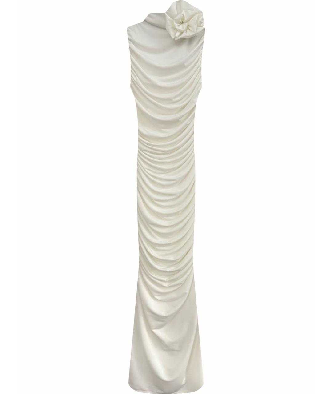 MISHA COLLECTION Белое полиэстеровое коктейльное платье, фото 1