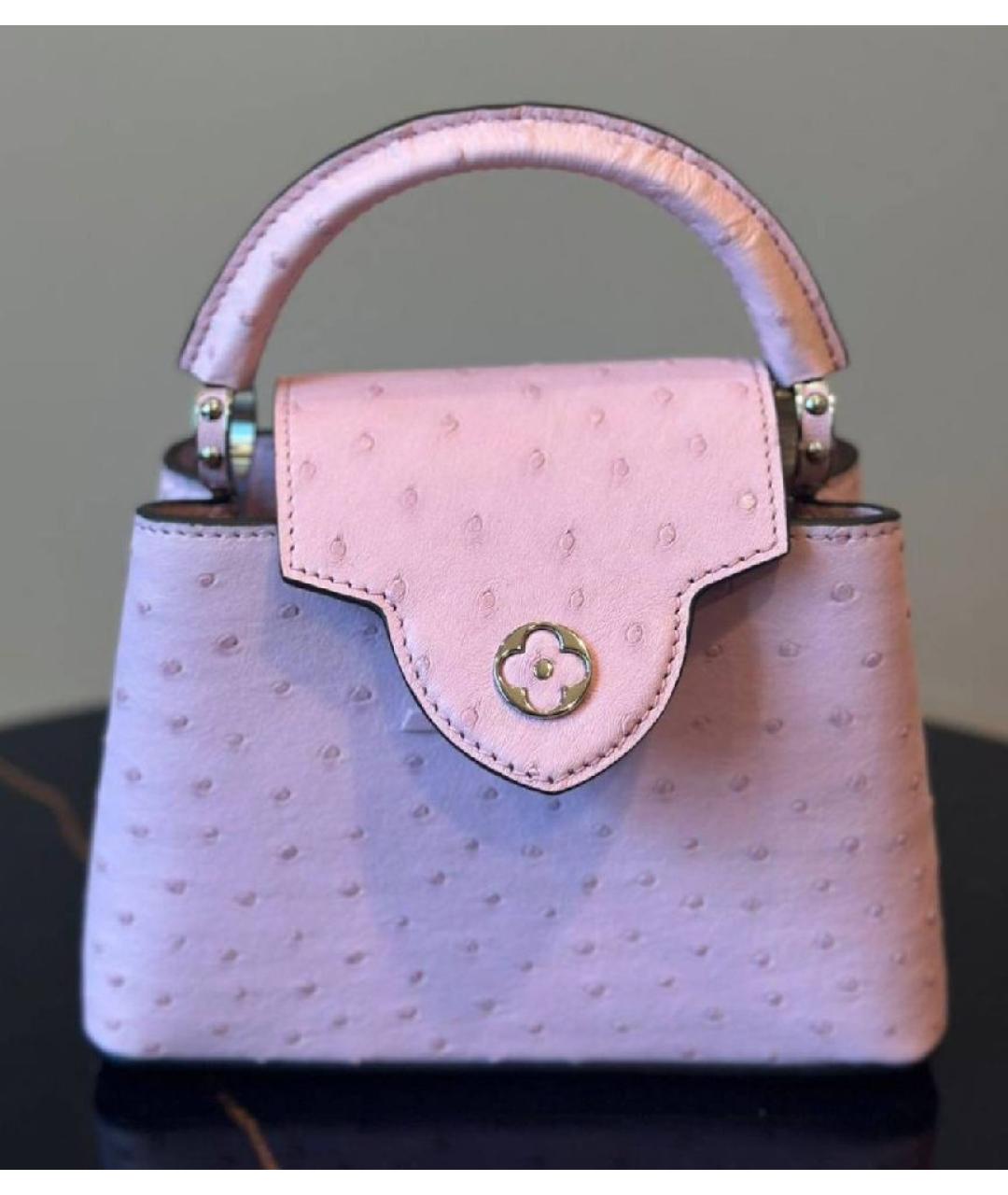 LOUIS VUITTON Розовая сумка через плечо из экзотической кожи, фото 8