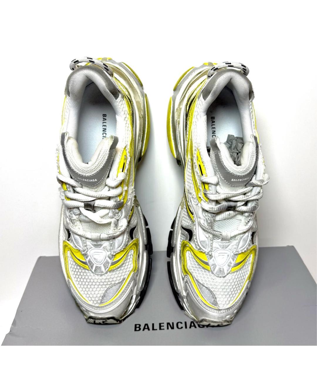 BALENCIAGA Белые низкие кроссовки / кеды, фото 3