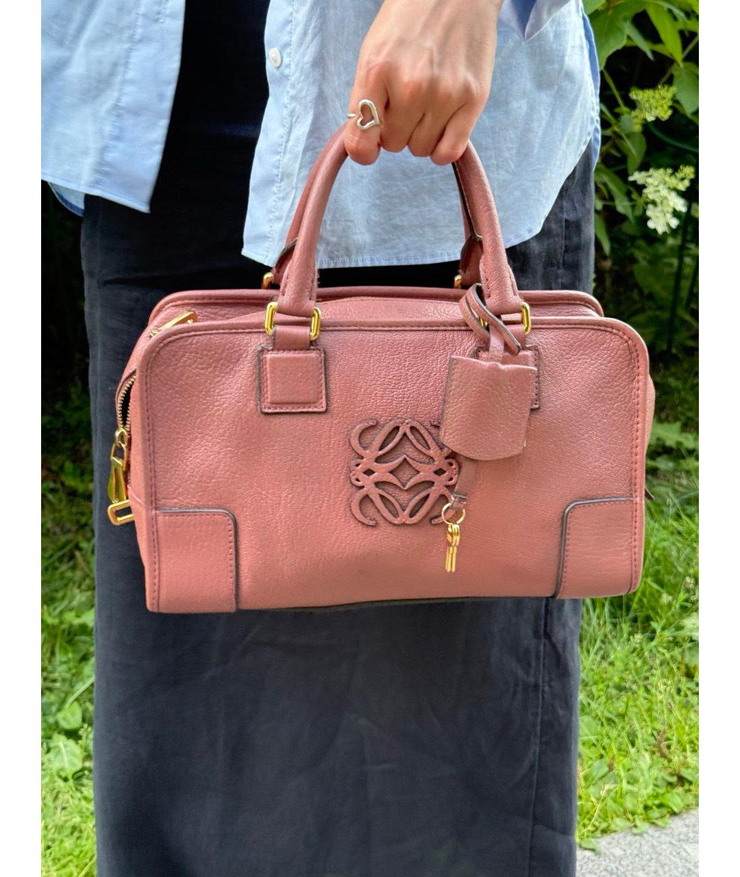 LOEWE Коричневая кожаная сумка тоут, фото 7