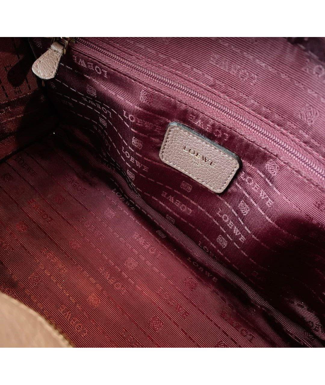 LOEWE Коричневая кожаная сумка тоут, фото 4