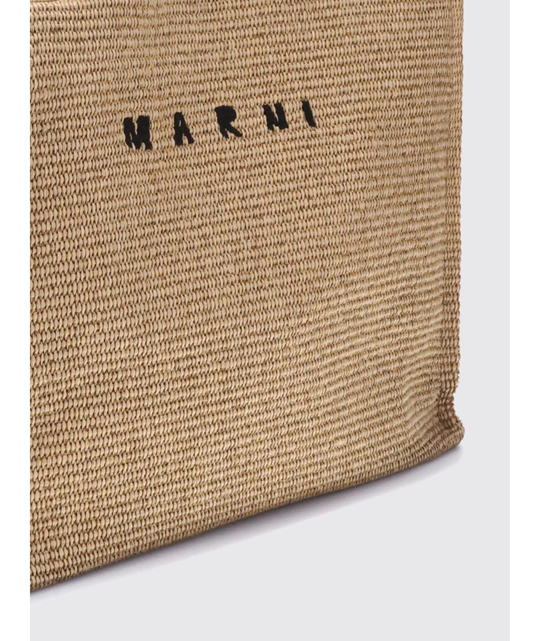 MARNI Бежевая сумка тоут, фото 3