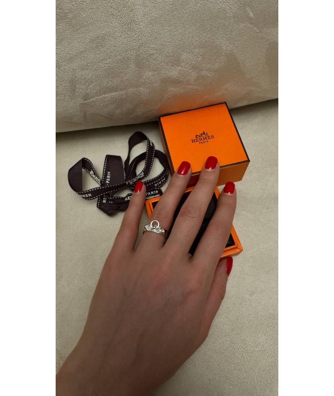 HERMES Серебряное серебряное кольцо, фото 4