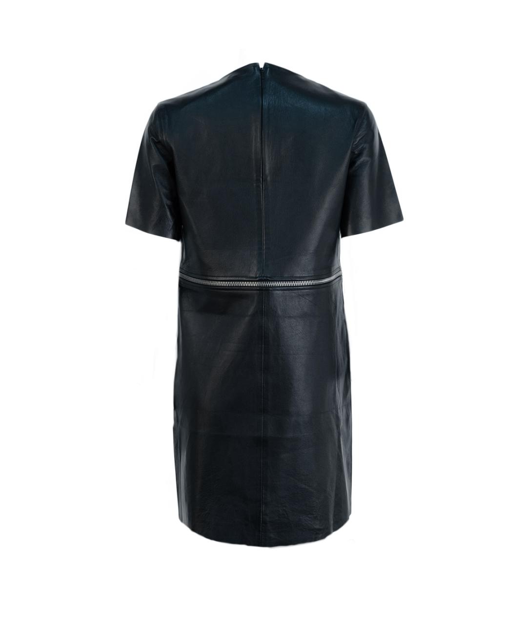 MCQ ALEXANDER MCQUEEN Черное кожаное повседневное платье, фото 2