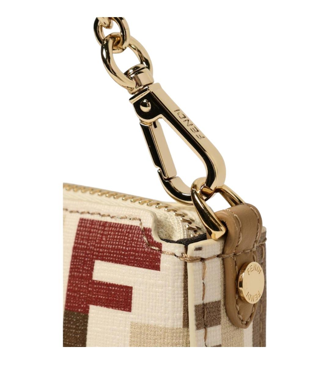 FENDI Бежевая сумка через плечо, фото 4