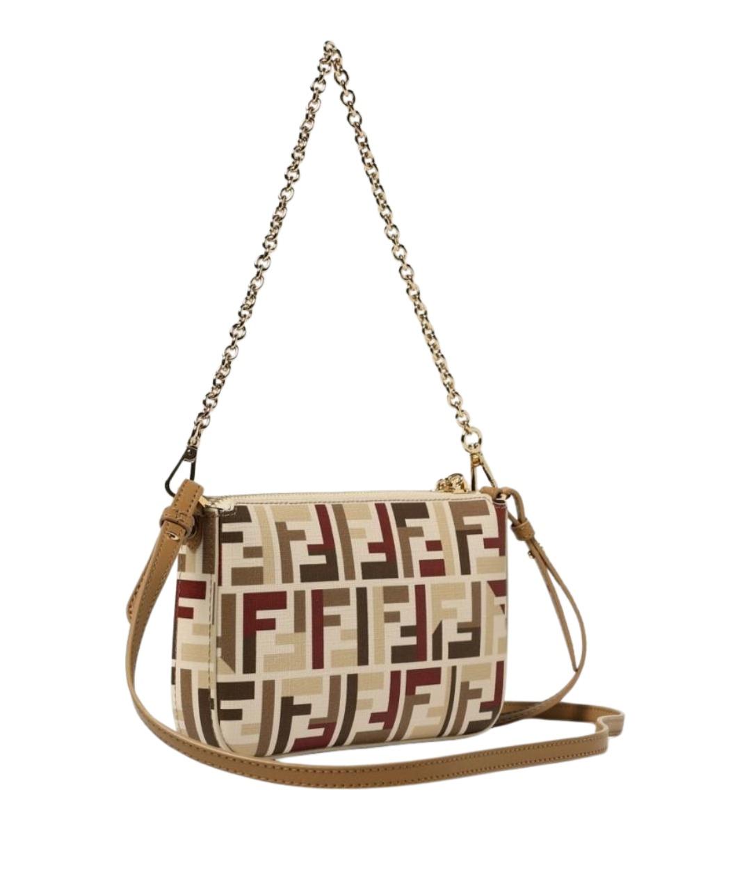 FENDI Бежевая сумка через плечо, фото 3