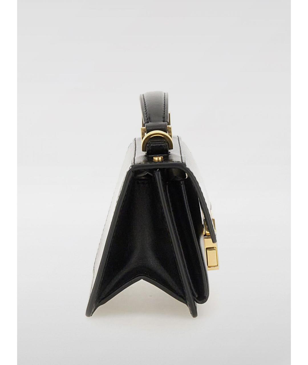 GOLDEN GOOSE DELUXE BRAND Черная кожаная сумка через плечо, фото 4