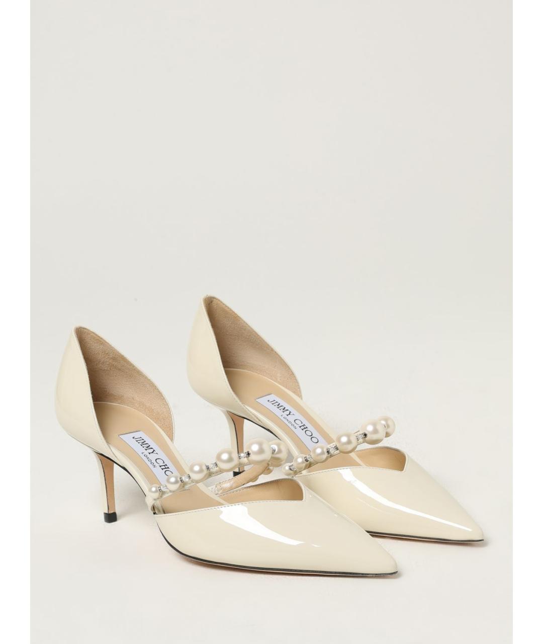 JIMMY CHOO Белые туфли, фото 2