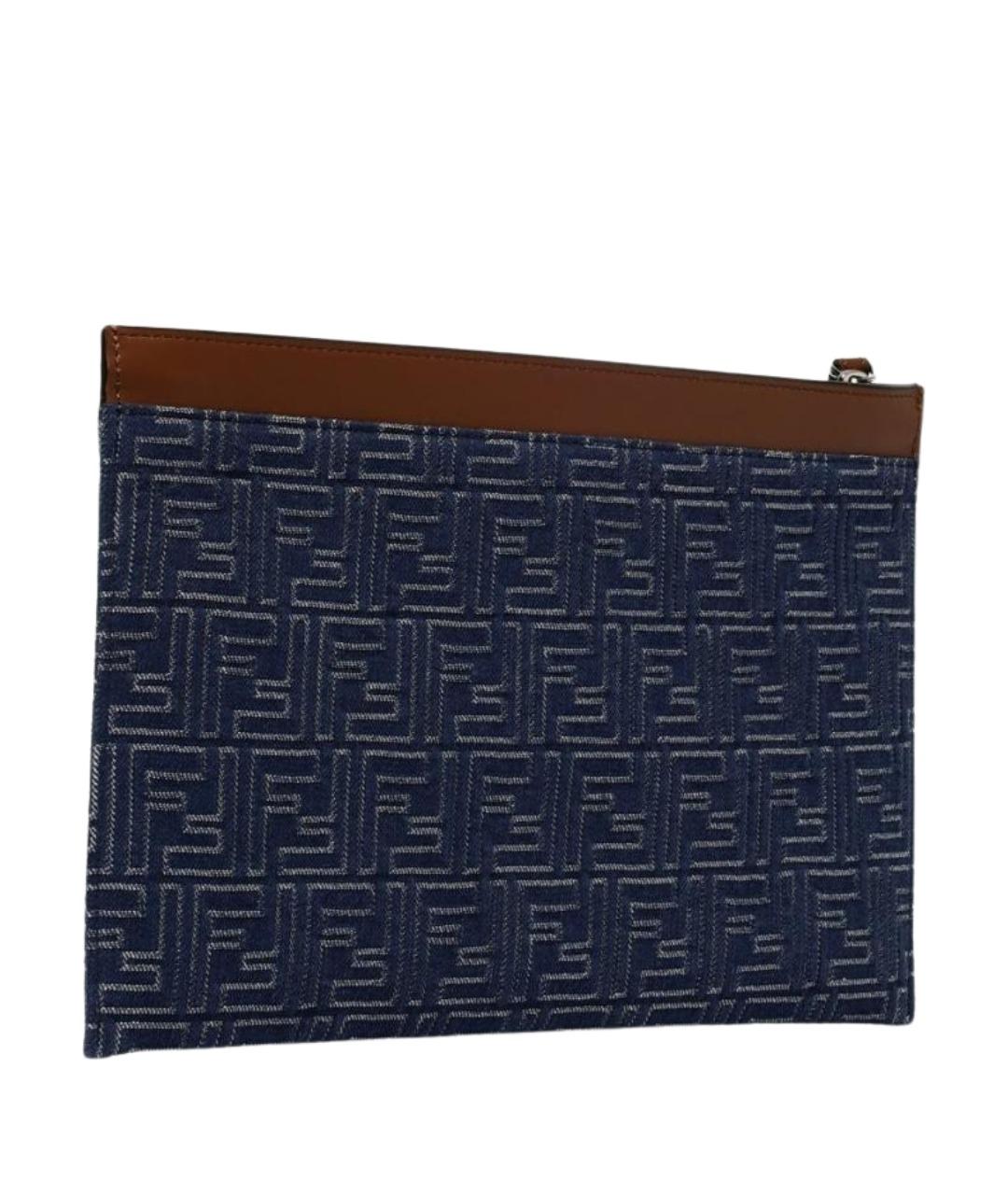 FENDI Синяя сумка тоут, фото 3