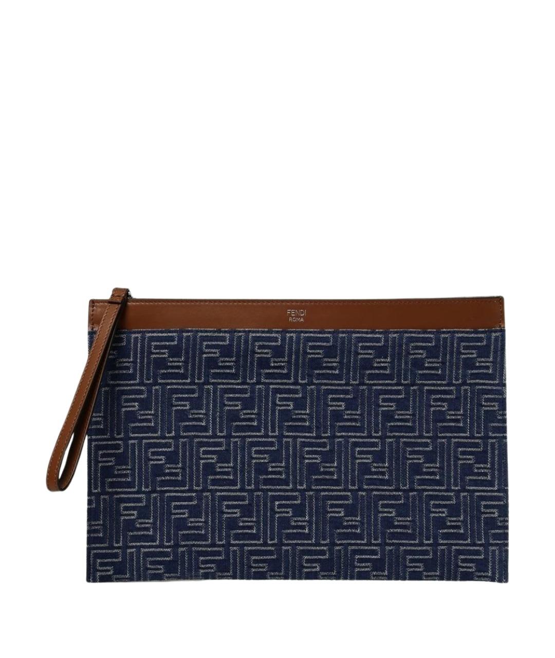 FENDI Синяя сумка тоут, фото 1