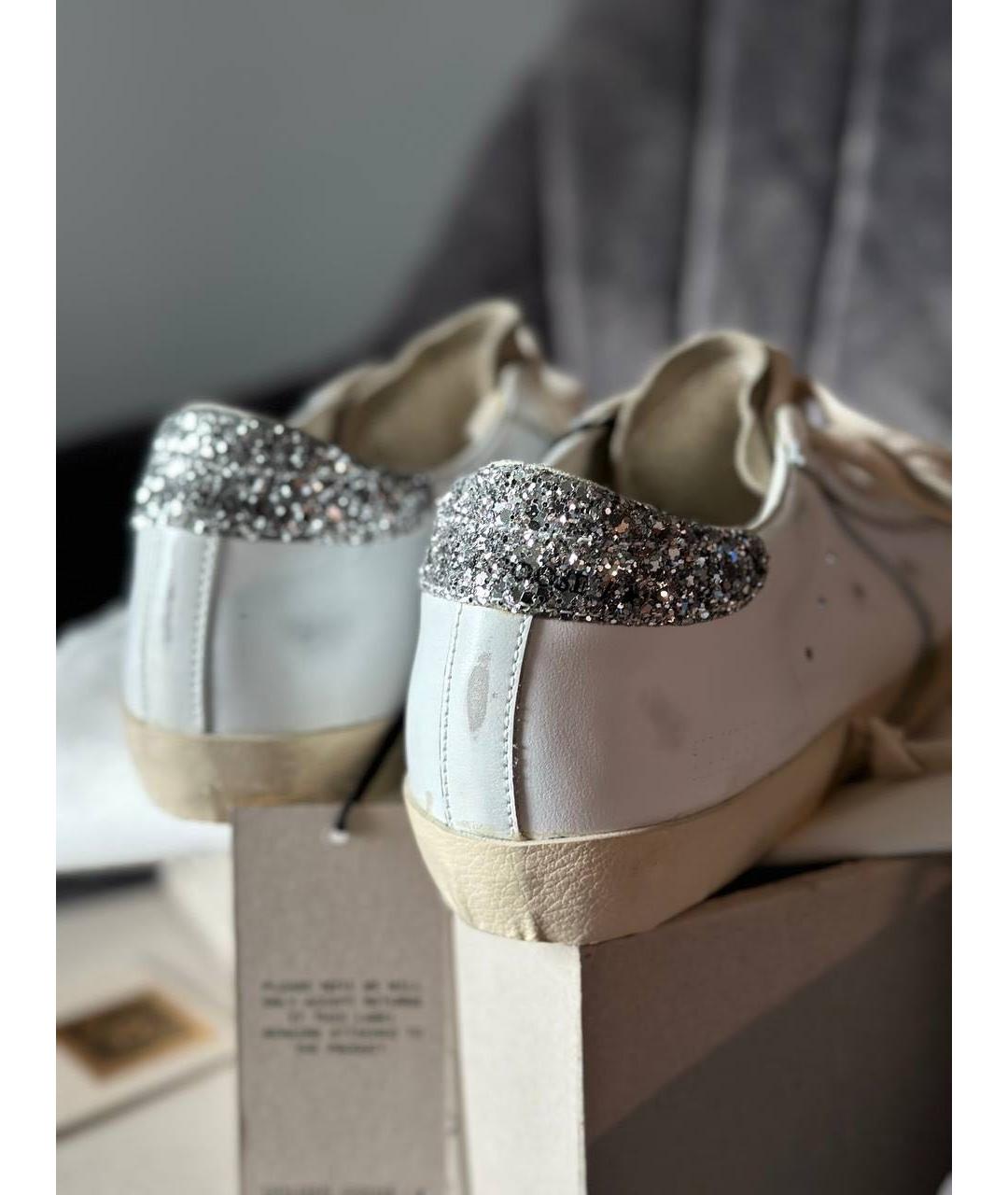 GOLDEN GOOSE DELUXE BRAND Белые замшевые кеды, фото 4