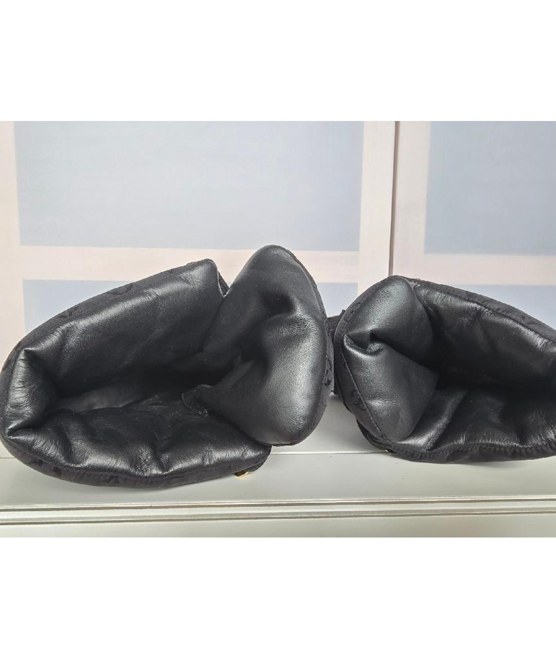 LOUIS VUITTON Черные замшевые ботинки, фото 7