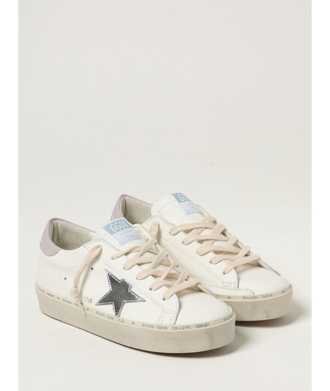 GOLDEN GOOSE DELUXE BRAND Белые кожаные кеды, фото 2