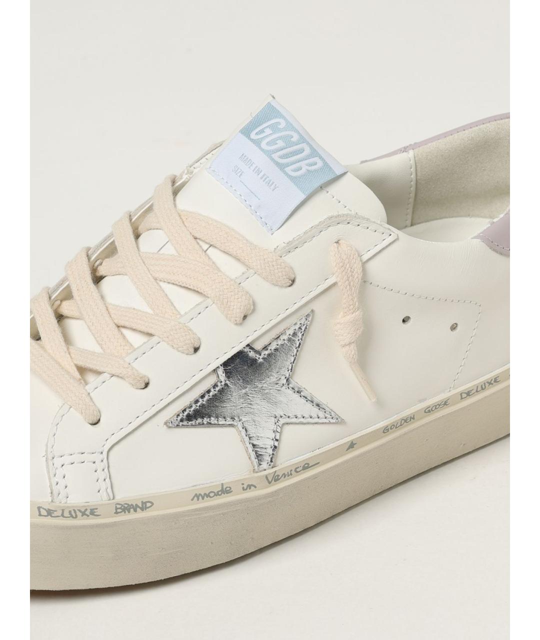 GOLDEN GOOSE DELUXE BRAND Белые кожаные кеды, фото 4
