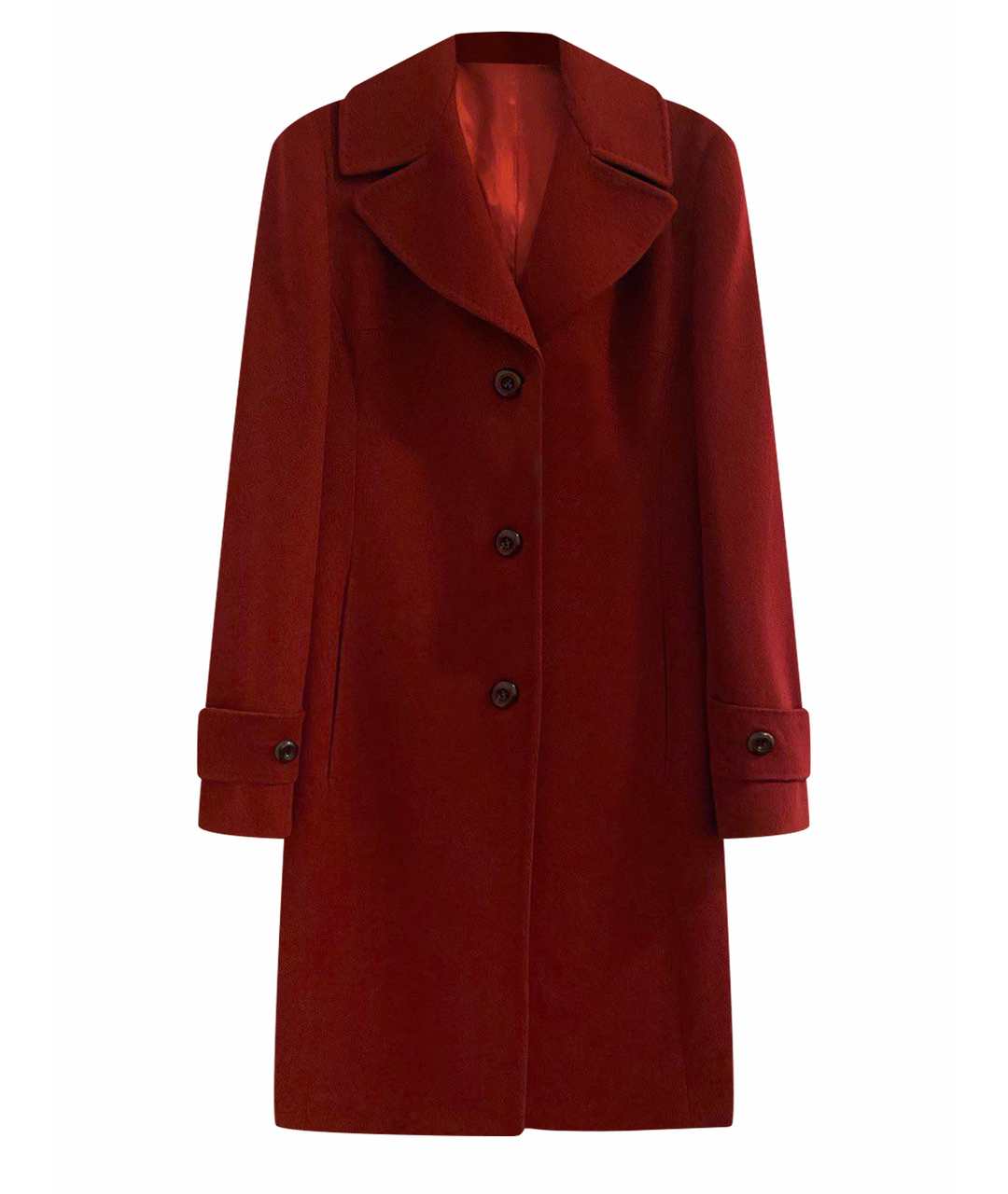 LORO PIANA Бордовое шерстяное пальто, фото 1