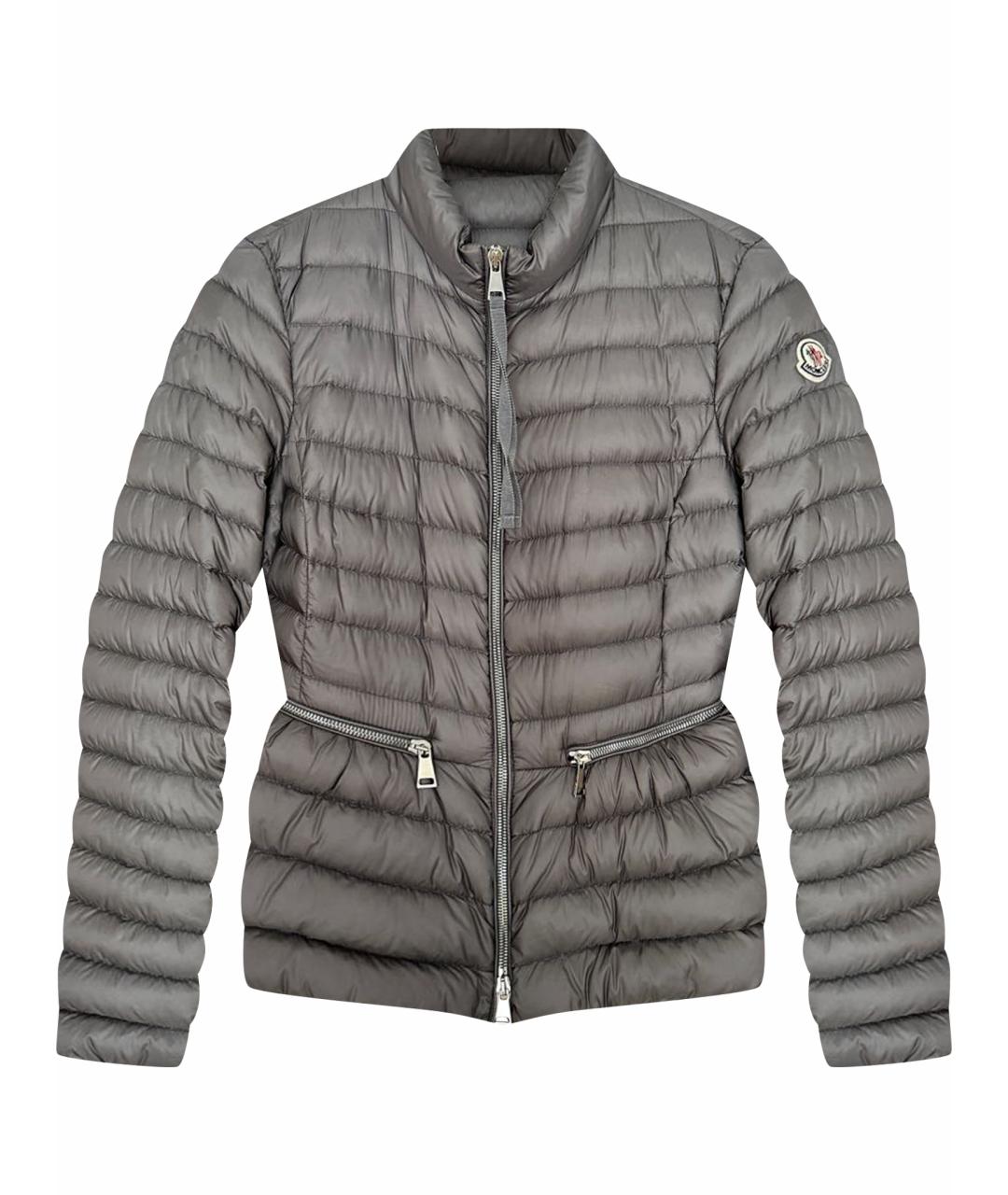 MONCLER Серая полиамидовая куртка, фото 1