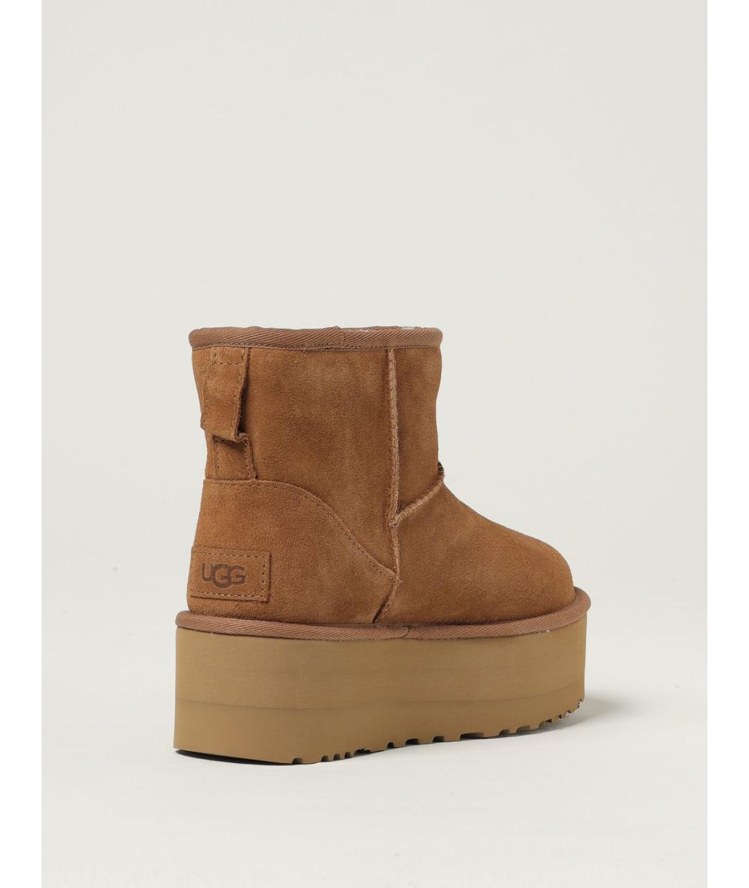 UGG AUSTRALIA Коричневые кожаные полусапоги, фото 3