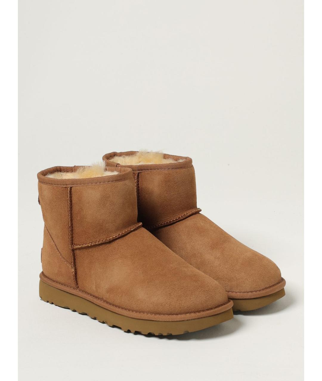 UGG AUSTRALIA Коричневые кожаные полусапоги, фото 2